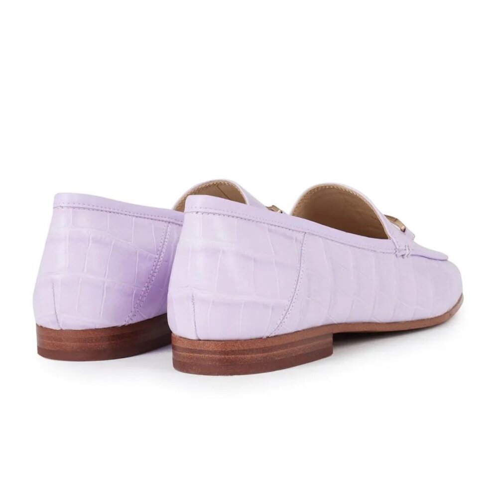 Sam Edelman Loraine Bit Loafer. Sz 7.5M. Misty Lilac, crocodile prnt. Never worn - Picture 3 of 14